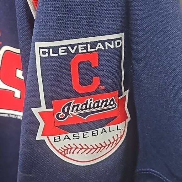 Vintage Cleveland Indians Navy and Red Jersey Swisher #33 Size XL - Picture 4 of 6